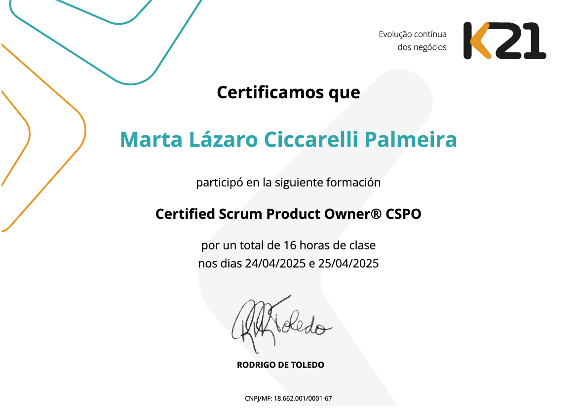 Certificado K21